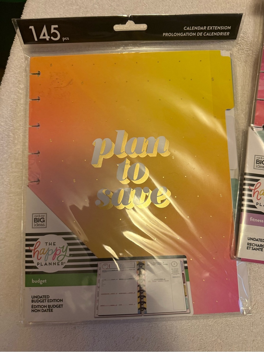 The Happy Planner Navy & Gold 'Choose Joy' Tabbed Extension Pack